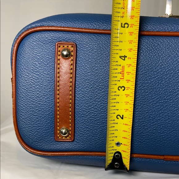Dooney & Bourke Blue Tote with Brown Trim - Picture 15 of 16